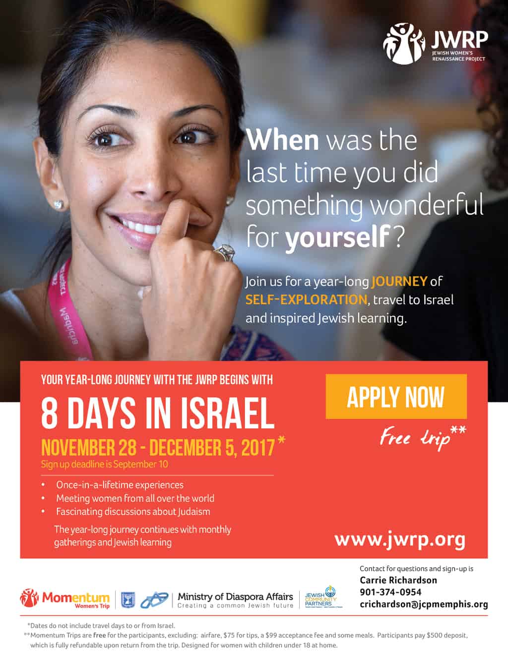 Moms with kids under 18: Visit Israel for the cost of airfare!