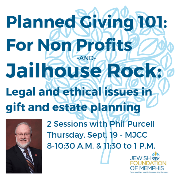 Jewish Foundation Offering Two Planned Giving Seminars September 19